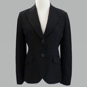Ann Taylor 4P Black Pinstripe Blazer